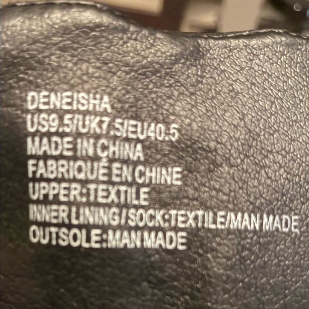 New Luxe Black Thigh High Faux Suede Lace Up Boots Chucky Heel/ 9.5 - Picture 7 of 7